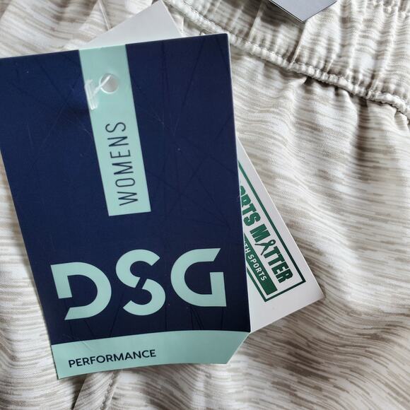 DSG Womens XXL High Rise Stride Short Heather Texture White Brief Lined‎ New - Picture 7 of 7